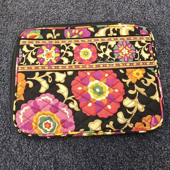 Vera Bradley Floral iPad-Tablet eReader Sleeve Case Zip Cover Quilt - Picture 6 of 8